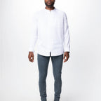 Thumbnail image #1 for Chef Works CBZ02-WHT-3XL White 3XL Nepal Chef Coat, Raglan Long Sleeve, Center Zipper, Thermometer Pockets