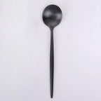Thumbnail image #1 for Kadra Kitchenware Vikko Dine VF-TS10-VB Demitasse Tea Spoon, Brushed Black 18/10 Stainless Steel Case of 12