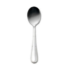 Thumbnail image #1 for 1880 Hospitality Becket by Oneida® 1336SSGF Silver-Plated Bouillon Spoon, 6-inch Linear-Grooved Teardrop Handle Pack of 3 Dozen