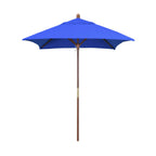 Thumbnail image #1 for California Umbrella Grove MARE604 6 ft Square Patio Umbrella, 4-Rib, Single Wind Vent, Hardwood Pole, Push Lift