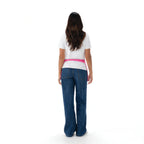 Thumbnail image #2 for Chef Works FREV-HOT-0 Reversible Waist Apron, 11-3/4"L x 21"W, 3 Pockets per Side with Pencil Divides, Poly/Cotton, Hot Pink