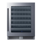Thumbnail image #1 for Summit Commercial Summit Appliance SDHW2442 Commercial Undercounter Wine Cooler, 24"W, 3.25 cu. ft., 18" Shallow Depth, Black
