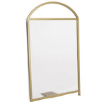 Thumbnail image #1 for Cal-Mil 22409-811-90 Arched Menu Card Holder, 8.5"W x 11"H, Clear Acrylic with Gold-Finish Iron Frame Case of 6