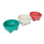 Thumbnail image #1 for Concasse MCSAL03V Plastic Green Molcajete Salsa Bowl Case of 66