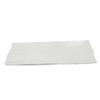 Thumbnail image #1 for Korin Inc PLL-439 13" Rectangular Ceramic Plate, White, Multitextured