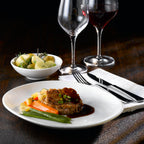 Thumbnail image #2 for Cardinal Eternity Plus by Chef & Sommelier FM560 Vitrified Ceramic Coupe Oval Plate, 9-1/2 Inch Case of 2 Dozen