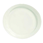 Thumbnail image #1 for Libbey Cascade 950038191 Oval China Plate, 10-7/8" x 9-7/8", Medium Rim