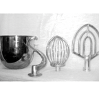 Thumbnail image #1 for Thunderbird Food Machinery ARM-02/10 10 qt Planetary Mixer Attachment Set with Bowl, Hook, Whip and Beater