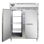 Thumbnail image #1 for Continental Refrigerator Designer Line D2RENSSPT Two-Section Pass-Through Reach-In Refrigerator, 57" Wide, Stainless Steel