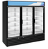 Thumbnail image #5 for Hoshizaki RM-65-HC-BLK Three-Section Reach-In Glass Door Merchandiser Refrigerator, 56.04 Cu. Ft., Black