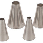 Thumbnail image #1 for JB Prince Ateco B612 S Plain Stainless Steel Pastry Tube Tips, Sizes 0–9, Set of 10