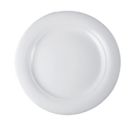 Thumbnail image #1 for Vertex China Opera OP-22 Round China Plate, Wide Rim, 7-7/8", Bright White Case of 3 Dozen