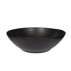 Thumbnail image #1 for Ten Strawberry Street Matte Wave Black RPPLE-13RDBWL-MB 13-Inch Round Matte Black Wave China Bowl Case of 4