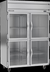 Thumbnail image #5 for Beverage-Air Horizon Series Two-Section Reach-In Refrigerator with 4 Half Glass Doors, 46.88 Cu. Ft., Top-Mounted Self-Contained