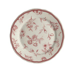 Thumbnail image #1 for Steelite International HL Ivory HL54163886 Round China Plate, 6-1/4", Carolyn Marisa Maroon Pattern, Scalloped Edge Case of 3 Dozen
