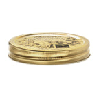 Thumbnail image #1 for Steelite Bormioli Rocco, Quattro 4951Q499 Glass Jar Replacement Lid, Metal, Gold 1 Dozen