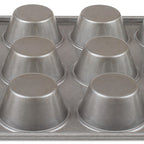 Thumbnail image #2 for JB Prince Chicago Metallic M491 Jumbo 12-Cup Muffin Pan, Aluminized Steel, Glazed, 17-7/8" x 13-1/2"
