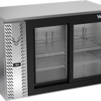 Thumbnail image #1 for Victory Refrigeration VBBN48HC-GS-S 48-Inch Two-Section Back Bar Refrigerator with Sliding Glass Doors, Stainless Steel