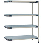 Thumbnail image #1 for Metro MetroMax i MX-2454GF-86-A4 Add-On Polymer Shelving Unit, Solid, 4-Tier, 24"D x 54"W x 86"H
