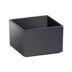 Thumbnail image #1 for Cal-Mil Cater Choice 1395-13M Square Melamine Salad Bar Crock, Black, 5"W x 5"D x 3"H Case of 2