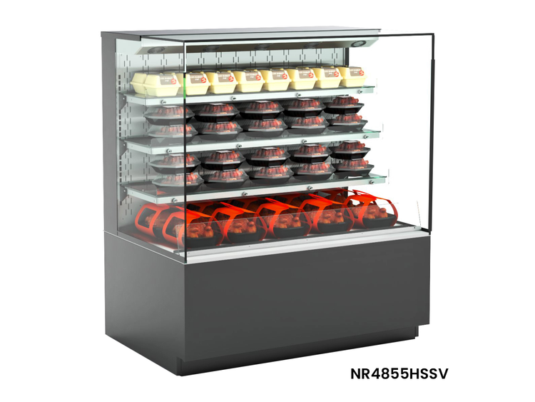 Product image #5 for Reveal Heated Self-Service Hot Food Display Case, 47-3/4" Wide, Convection Heat