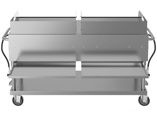 Product image #5 for KoolMore 60-Inch Mobile Outdoor Charbroiler Grill with 8 Burners, Dual 30-Inch Griddle Plates, Propane