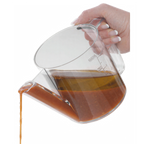 Thumbnail image #1 for Matfer Bourgeat 251010 Fat Separator Jug, 4-3/4" Diameter, Handle and Spout, Graduated SAN