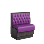 Thumbnail image #1 for ATSMFG ATS AT&S-ASD-KR36-BT GR7 Karender Deuce Booth, single, 30" long x 36" high, Sewn Button-tuft back, Upholstery and foam fitted over a