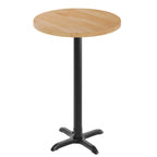 Thumbnail image #1 for Flash Furniture GSF-RD30-NAT-T2222B-GG Round Beech Butcher Block Tabletop, 30" Diameter, Bar Height
