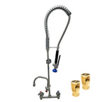 Thumbnail image #1 for Fisher 68187 Wall-Mount Pre-Rinse Unit with 8-Inch Backsplash Valve, 12-Inch Swing Spout, Stainless Steel
