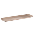 Thumbnail image #1 for Libbey APS Germany - Nero APS 85402 Rectangular Melamine Serving Tray, GN 2/4, Oatmeal, 20-7/8"L x 6-3/8"W x 1"H