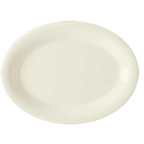 Thumbnail image #1 for G.E.T. Diamond Ivory OP-135-DI Ivory Melamine Oval Platter, 13-1/2" x 10-1/4" 1 Dozen