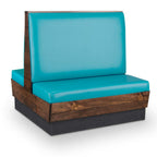 Thumbnail image #1 for JustChair Manufacturing JBD-WCP-48-GR2 Double Booth, 48"H, Horizontal, Wood-Clad Frame, Upholstered Seat