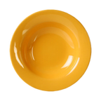 Thumbnail image #1 for Thunder Group CR5077YW Melamine Salad Bowl, 8 oz, 7-3/4 in, Wide Rim, Yellow Case of 8 Dozen