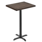 Thumbnail image #1 for Flash Furniture GSF-REC2430-DKBRN-T2222B-GG Rectangular Beech Butcher Block Tabletop, 24"W x 30"D