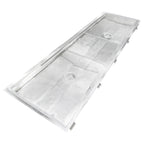 Thumbnail image #1 for IMC/Teddy SEC-ASFT-24108 Anti-Spill Stainless Steel Floor Trough with Beehive Strainer, 108"W x 24"D x 6" Deep