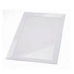 Thumbnail image #1 for Tableware Solutions USA Leone T8016 Rectangular Melamine Diamond Serving Tray, 19 x 12 x 1 in, White