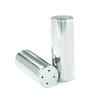 Thumbnail image #1 for Steelite International DW Haber, Tower DW7011SS Salt and Pepper Shaker Set, 2 oz, Stainless Steel, 3.5"H