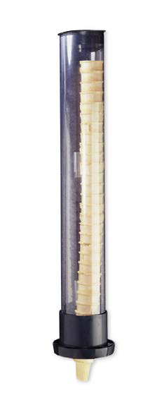 Product image #2 for San Jamar Wall-Mount Ice Cream Cone Dispenser with 3 Gaskets, Transparent High-Impact Plastic