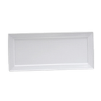 Thumbnail image #1 for 1880 Hospitality Buffalo White Ware by Oneida® F8010000381S Porcelain Rectangular Platter, 14-1/4 x 6-1/4 in, Flat Edge, Medium Rim 1 Dozen