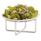 Thumbnail image #1 for Cal-Mil Milo 23791-4-49 Round Chrome Wire Buffet Riser, 8" Diameter x 4" High