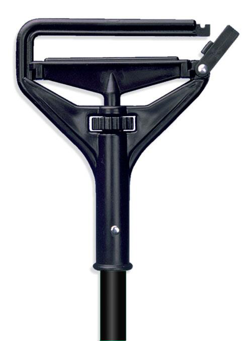 Product image #2 for Speed Change Quick-Release Wet Mop Handle, 1 Inch x 60 Inch, Black Metal