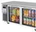 Thumbnail image #2 for Turbo Air J Series 2-Section Glass Door Undercounter Side-Mount Refrigerator, 59-Inch Wide
