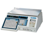 Thumbnail image #1 for Penn Scale CAS LP-1000-N Countertop Thermal Label Printing Scale, 30 lb Capacity, Stainless Steel Platter