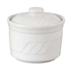 Thumbnail image #1 for Vertex China Sausalito SAU-F1 Stew/Fin Soup Bowl, 4-1/2 oz, 3" Diameter, White, Sculpted Lines Case of 2 Dozen