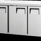 Thumbnail image #5 for Everest Refrigeration ETR3 Three-Section Undercounter/Worktop Refrigerator, 22 Cu. Ft., Stainless Steel Worktop, Solid Locking Doors