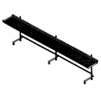 Thumbnail image #1 for Piper Products/Servolift Eastern CSC-7 Cantilever Conveyor Tray Make-Up, Mobile, 7 ft, Stainless Steel, Adjustable Height