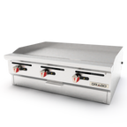 Thumbnail image #1 for Drago DRGM36 36" Gas Commercial Griddle, 36"W x 30"D, 1/2" Grooved Steel Plate, Stainless Steel Exterior