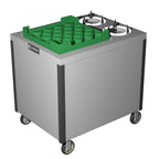 Thumbnail image #1 for Caddy CM-2620-10 Mobile Cup & Saucer Rack Dispenser, Doorless Cabinet, Unheated, for 20" x 20" Racks