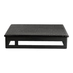 Thumbnail image #2 for Steelite International My Glass Studio GS196660 Square Glass Serving Platter, 10.75 in, Dark Grey/Cream